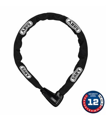 Abus Steel-O-Chain 9809K Chain with Key 3.6&#39; Black XPlus