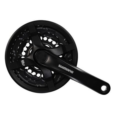 Shimano FC-TY501 Crankset 42/34/24 Riveted 175mm - Black - 6/7/8-Speed