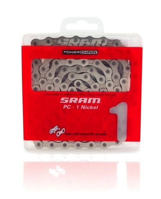 SRAM  PC-1 speed chain 114 link 1/8&#39;&#39; w/snap lock T11 Silver