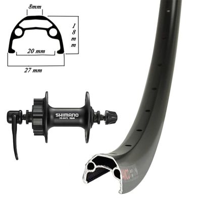 27.5 Front Wheel Double Black Disc Only - Damco M475 - 6 Bolts
