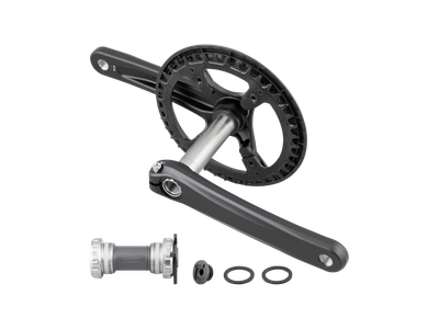 Trek-Diamant 40T Narrow-Wide 10/11 Speed 2-Piece Black Crankset With 68mm Prowheel BB -170mm (Open Pipe Crankshaft)