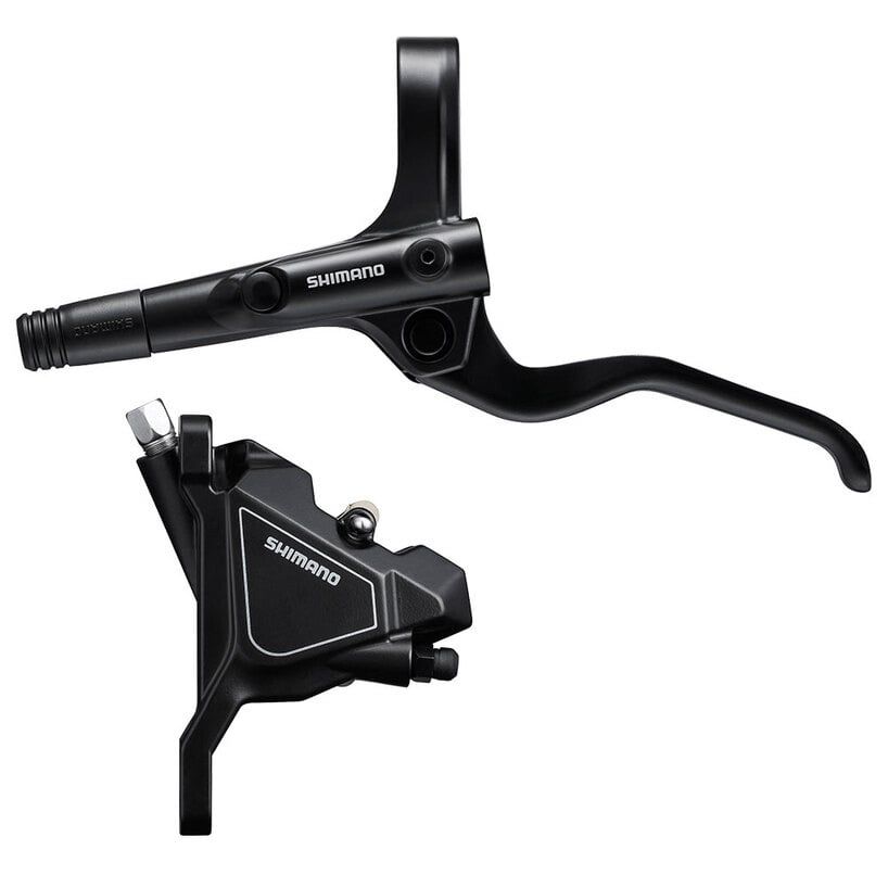 Shimano Disc Brake Full Set - BL-MT201(Right) - BR-Ur300(Rear) -  W/o Adapter - for 25mm MNT - Resin Pad(W/o Fin) - SM-BH59 1700mm Black