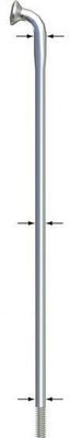 Sapim Strong Spoke, 13/14g, 310mm BLANK, Silver, Butted End For Hub Drive E-Bike