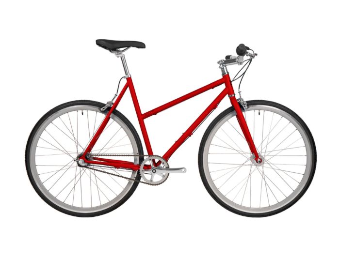 Fyxation Pixel 3  Chrome Red Step Through Frame - M - w/ Fork &amp; Headset