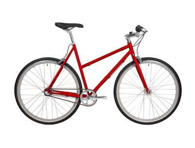 Fyxation Pixel 3  Chrome Red Step Through Frame - M - w/ Fork &amp; Headset