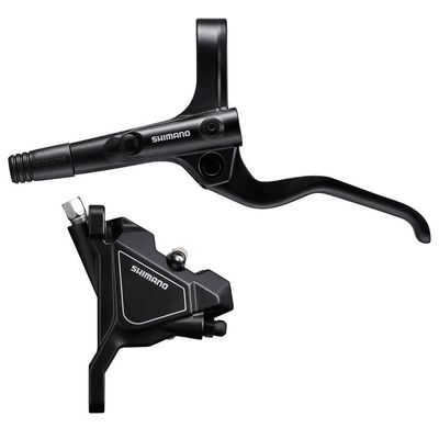 Shimano Front Disc Brake Full Set - BL-MT201(Left) - BR-UR300(Front) Black - For 160mm Rotor/Resin Pad(W/o Fin) - Sm-Bh59 1000 mm