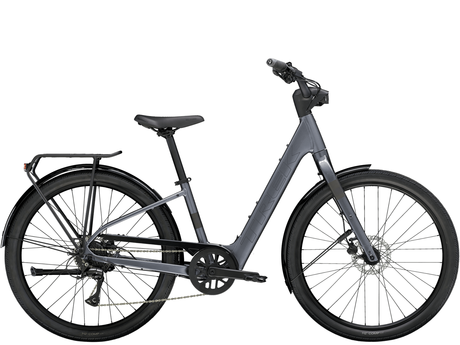 Trek Verve+ 1 Lowstep LT, Color: Galactic Grey, Size: M
