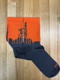 Specialized Socks By Cycle  Solutions- Toronto Skyline , Color: Orange/Grey, Size: S/M