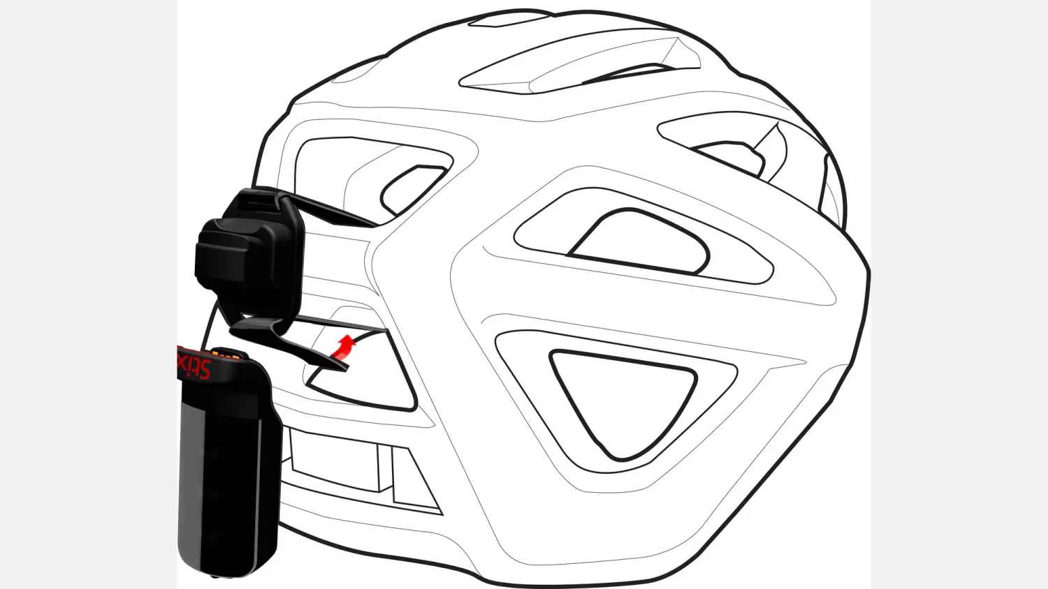Specialized Stix Helmet Strap Mount - Black
