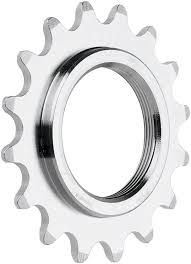 16T Threaded Fixed Cog - Silver