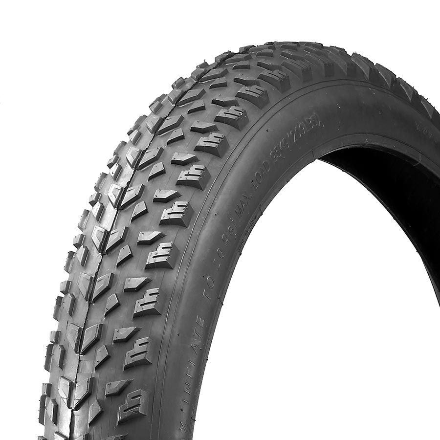 EVO Stockton Fat Bike Tire -  20&quot; x 4.00 Clincher/ Wire - Black
