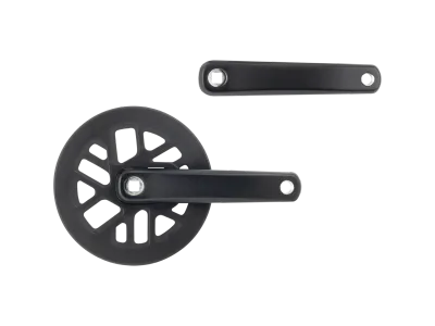 Prowheel 40T Square 1X Crank with Bashguard Black. Narrow-Wide 7/8/9 Speed