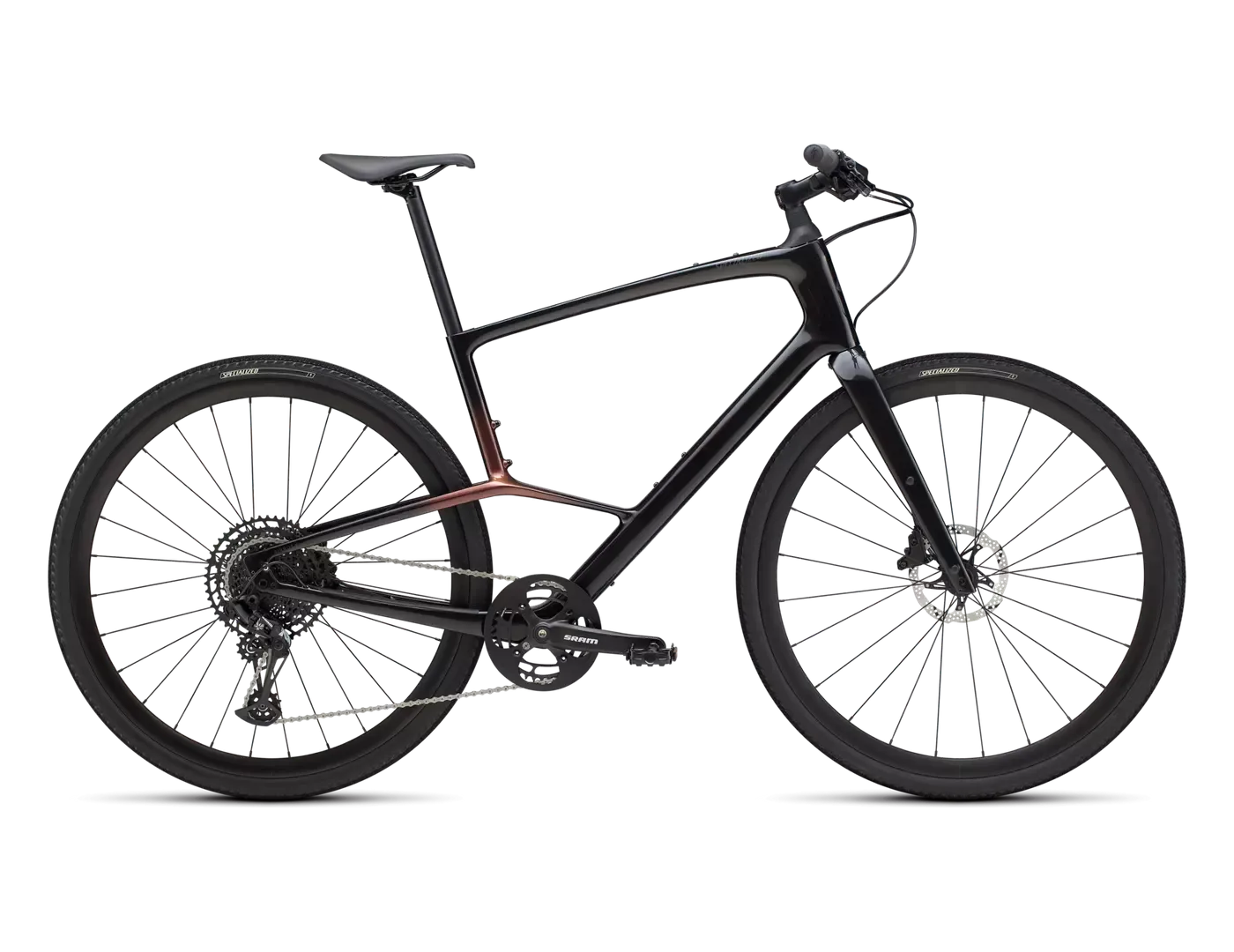 Specialized Sirrus X 5.0 - Gloss Carbon / Red Pearl / Black Frost Reflective - L