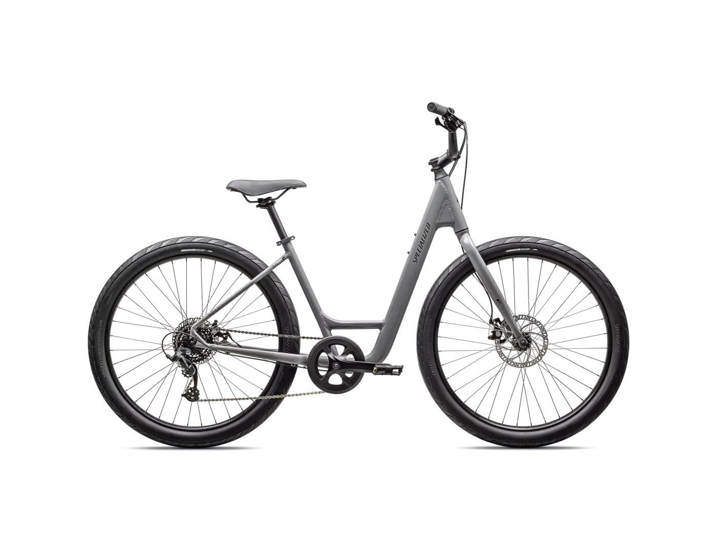 Picture of the Bicycle Specialized, model Roll 2.0 Low Entry, color Gloss Cool Grey / Satin Smoke Reflective L. 
