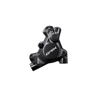 Shimano BR-RX820 GRX Hydraulic Disc Brake - Rear - Flat Mount - W/fixing Bolt for Mount Thickness 25mm - W/o Adapter - W/l05a Resin Pad (W/fin)
