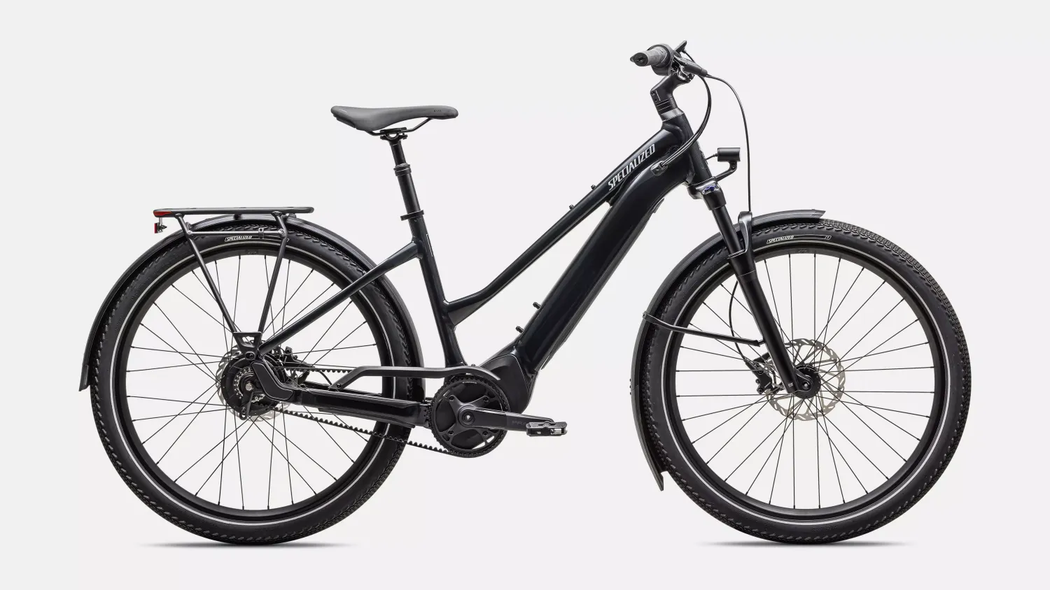 Specialized Turbo Vado 4.0 IGH StepThrough - Gloss Castblack/Satin Silver Reflect - M