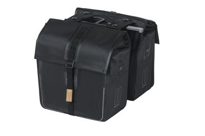 Basil Urban Double Pannier - 50L - Black - Pair