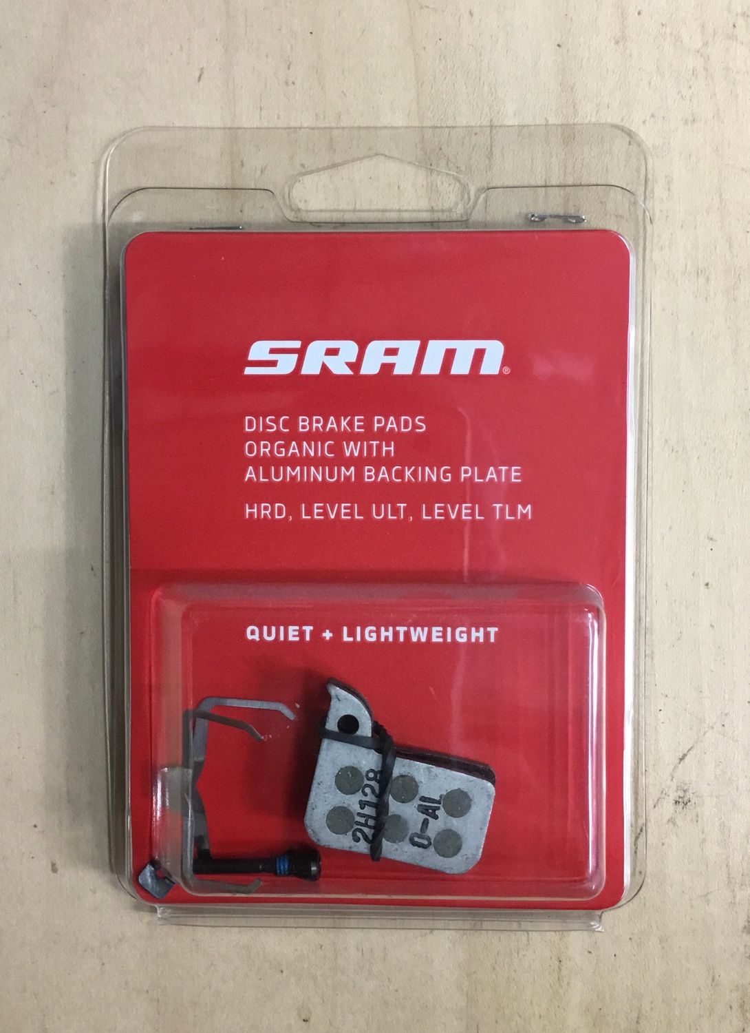 Sram Level TLM, Level Ultimate, Hydraulic Disc Brake Pads, Organic (Quiet)