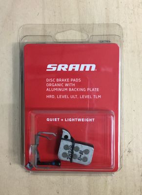 Sram Level TLM, Level Ultimate, Hydraulic Disc Brake Pads, Organic (Quiet)
