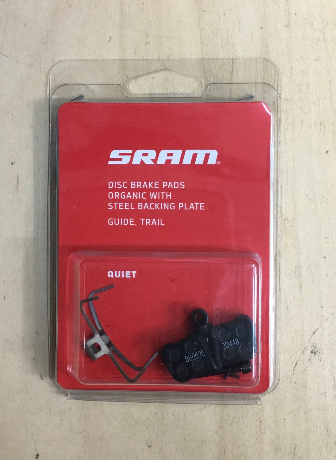 SRAM Trail/Guide Disc Brake Pad Organic (Quiet) Steel Back Plate