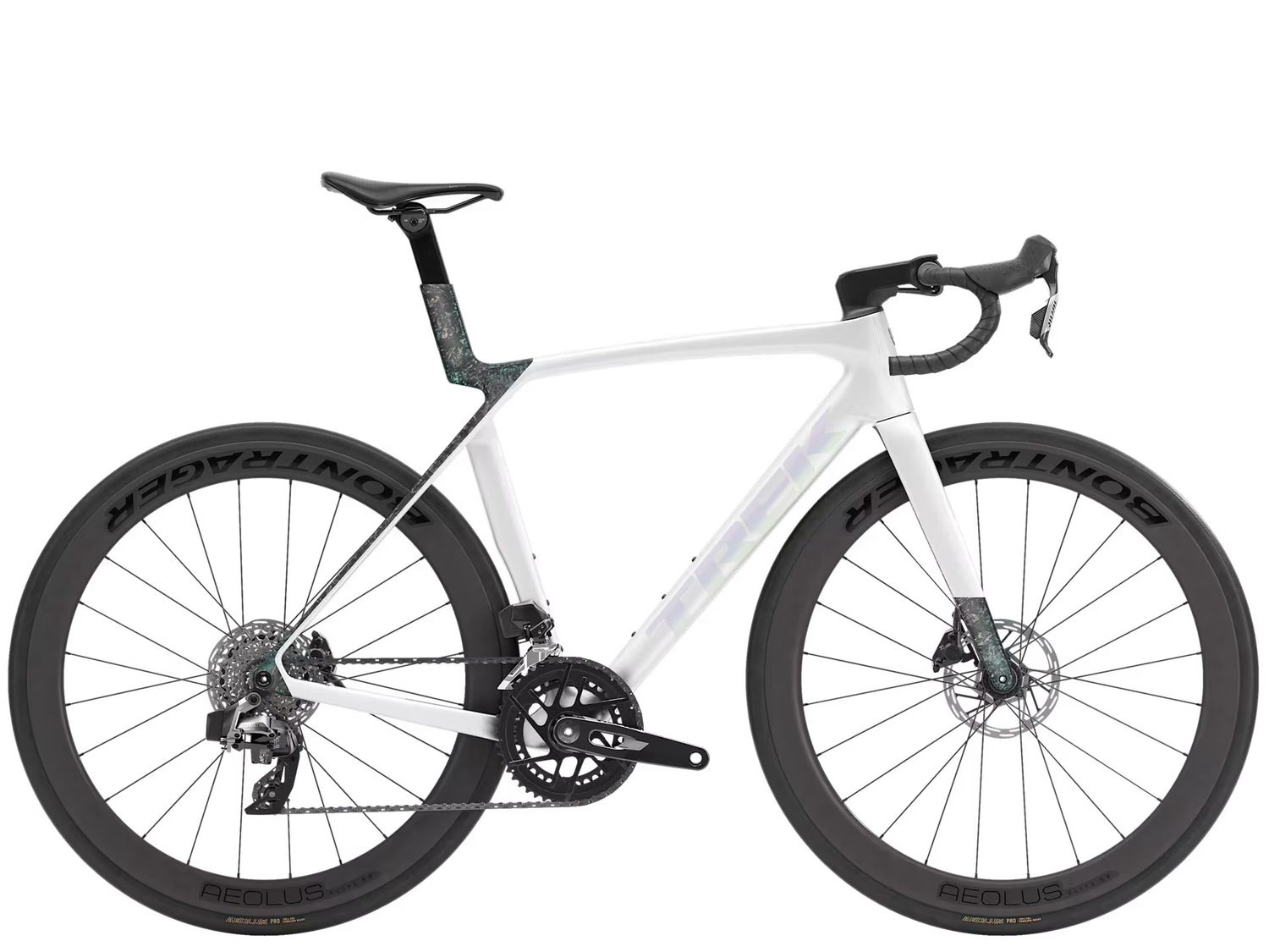 Madone SL 6 AXS Gen 8 M/L -  Gloss Crystal White/Matte Deep Smoke (56)