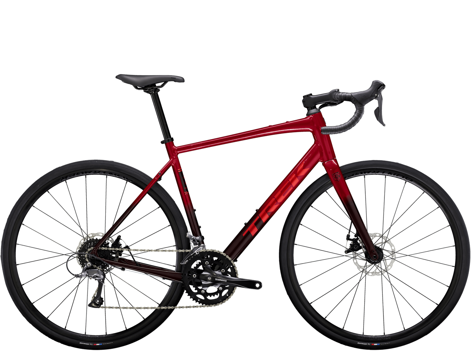 Trek Domane AL 2 Gen 4, Color: Crimson to Dark Carmine Fade, Size: 54