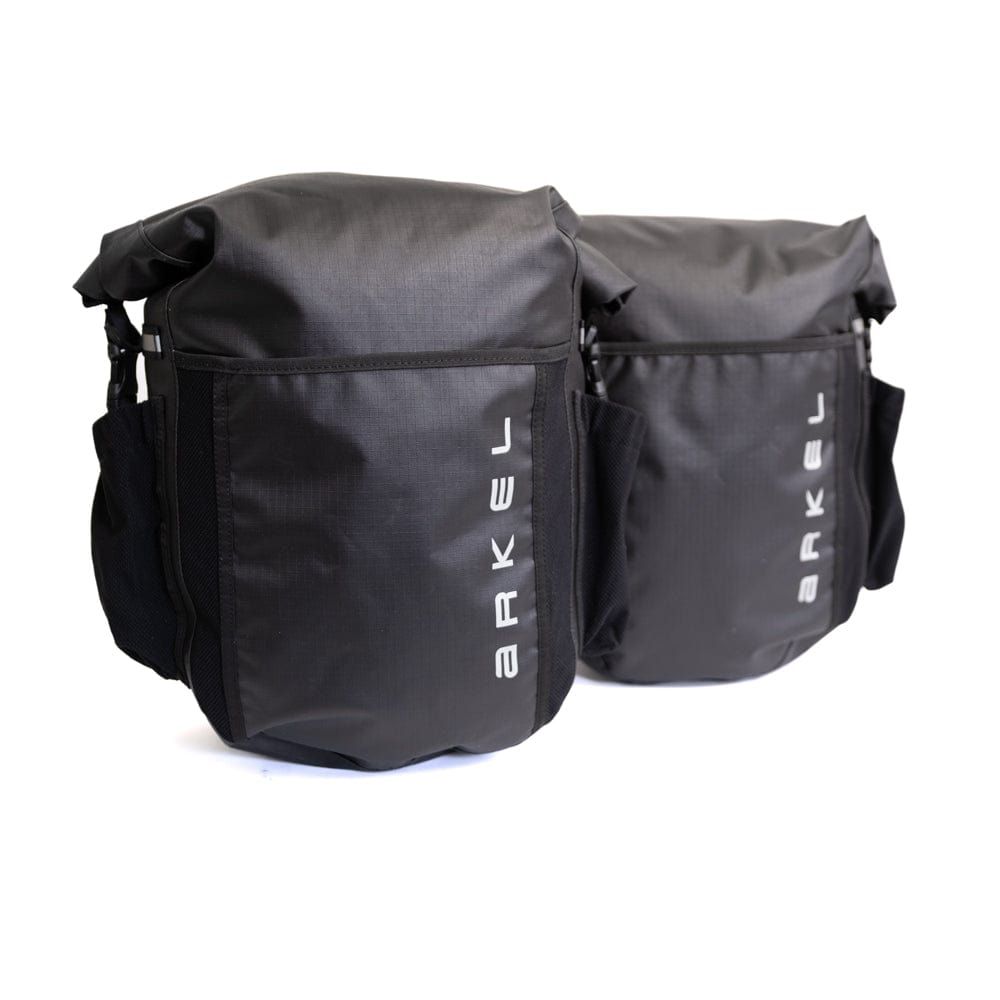 Arkel Dolphin - Waterproof Pannier, Color: Black - Pair, Size: 16L