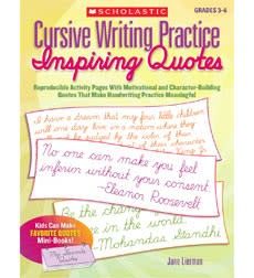 Cursive Writing Practice: Inspiring Quotes