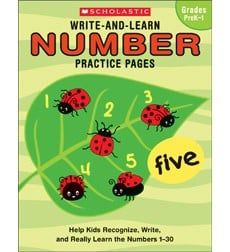 Write-and-Learn Number Practice Pages