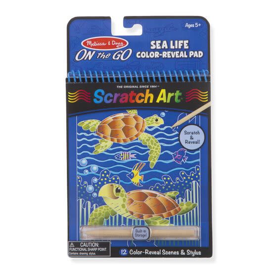 Sea Life Scratch Art