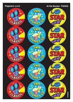 At the Movies/Popcorn Stickers