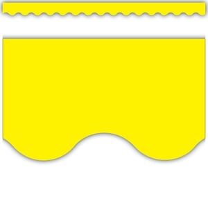 Scalloped Border Trim:  Yellow