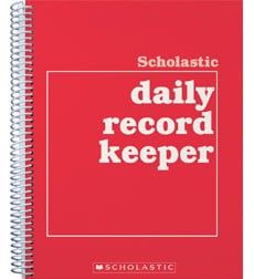 Scholastic Daily Record Book  Keeper