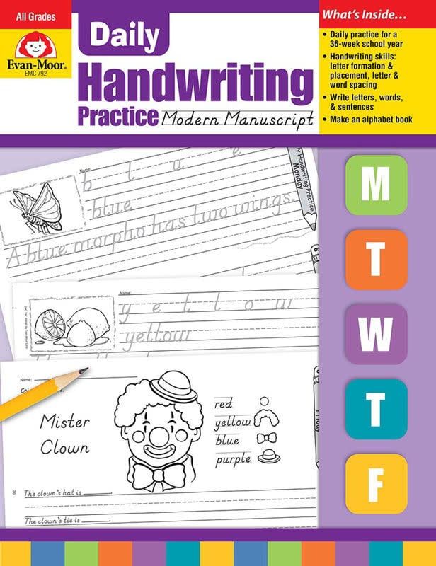 Daily Handwriting Practice: Modern Manuscript, Grades K-6
