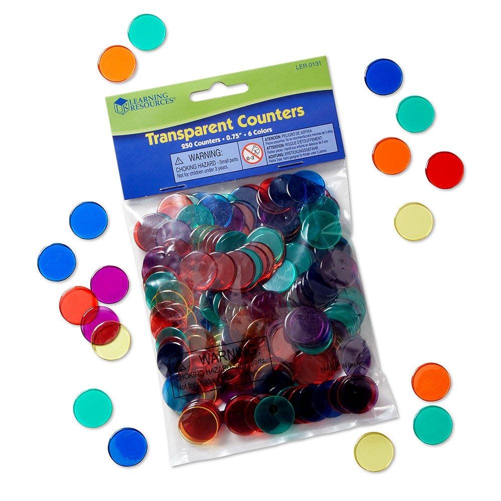 Transparent Counters, Set of 250