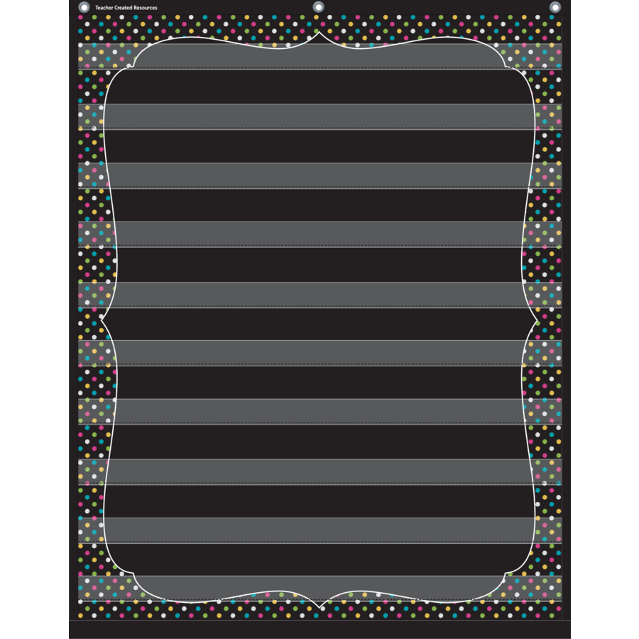 Chalkboard Brights 10 Pocket Chart