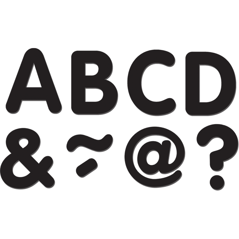 Black Classic 2" Magnetic Letters
