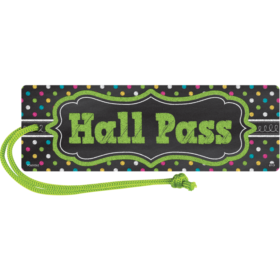 Chalkboard Brights Magnetic Hall Pass