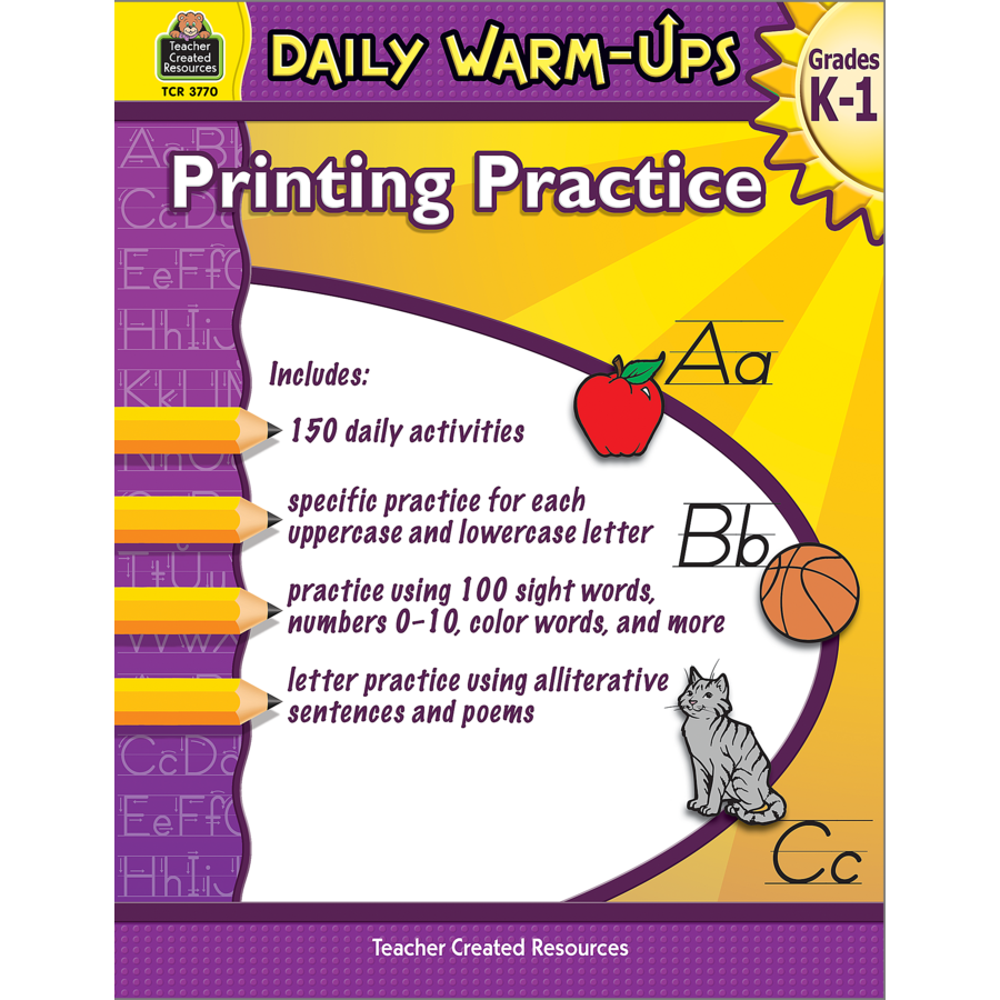 Daily Warm-Ups: Printing Practice Grades K-1