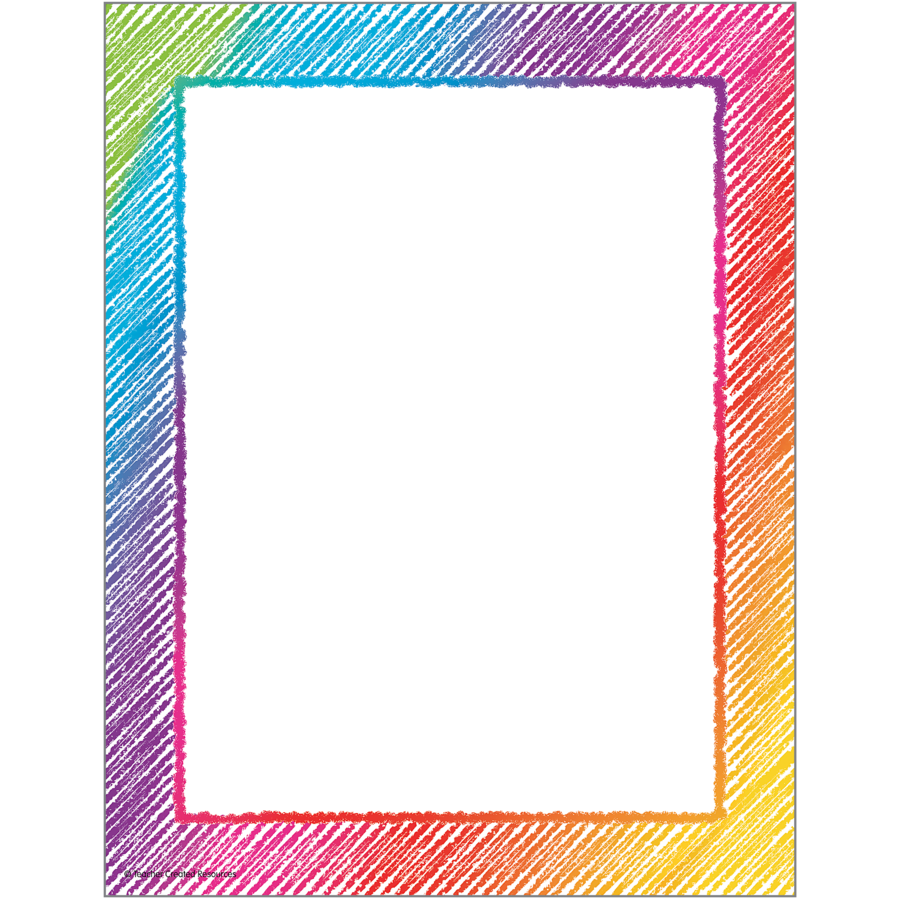 Colorful Scribble Computer Paper