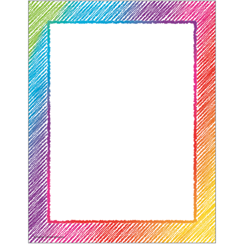 Colorful Scribble Computer Paper