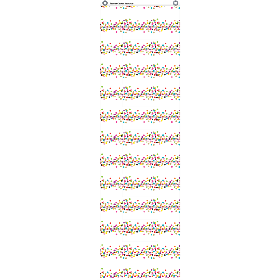 Confetti 10 Pocket File Storage Pocket Chart