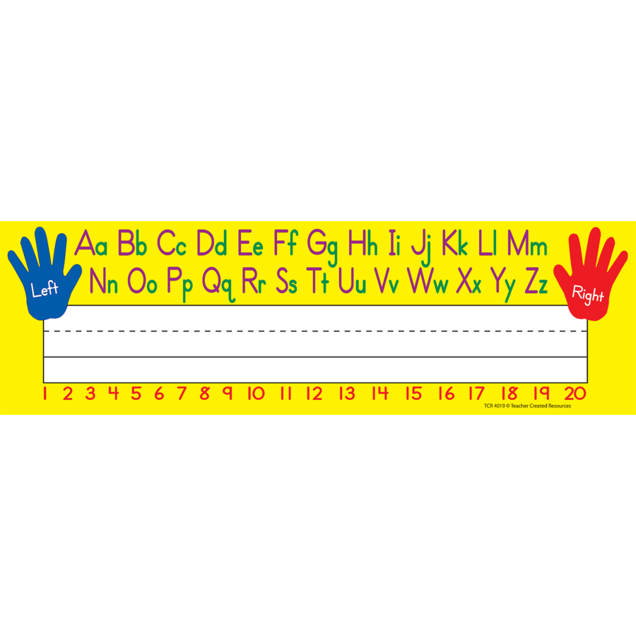 Left/Right Alphabet Flat Name Plates