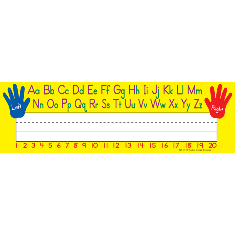 Left/Right Alphabet Flat Name Plates