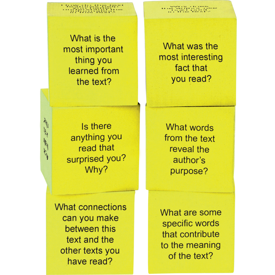 Foam Nonfiction Comprehension Cubes