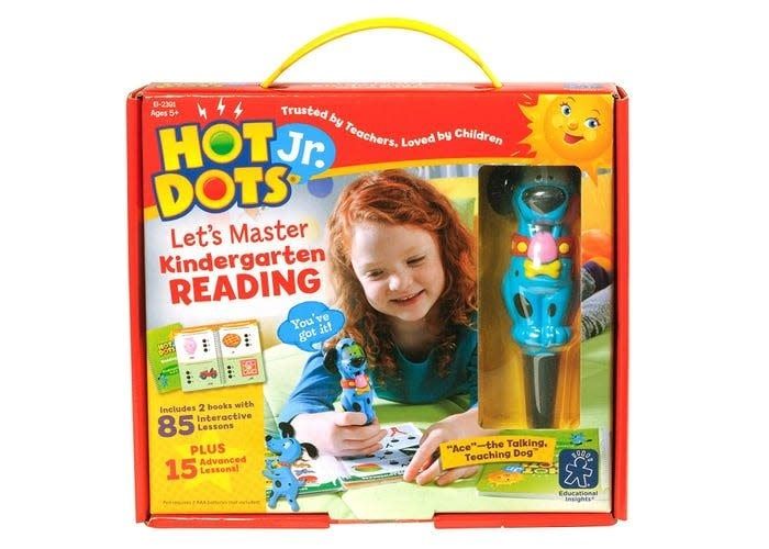 Hot Dots® Jr. Let's Master Kindergarten Reading Set with Ace—The Talking, Teaching Dog® Pen