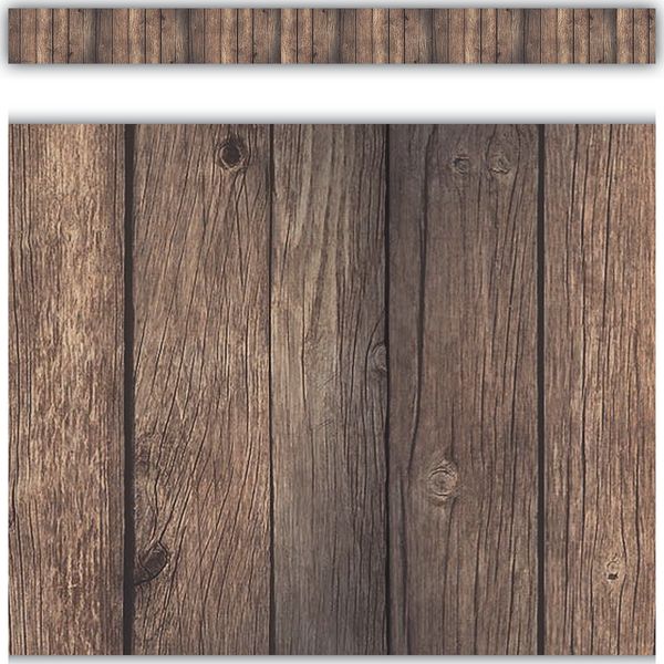 *Dark Wood Straight Border Trim
