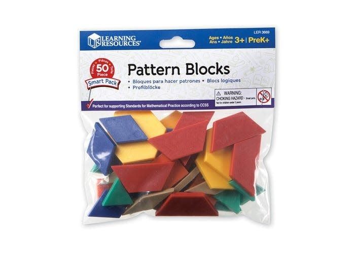 Pattern Blocks Smart Pack, Set of 50