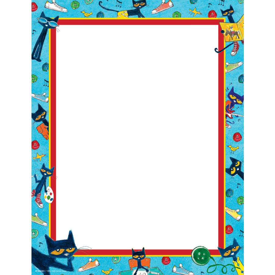 Pete the Cat Computer Paper