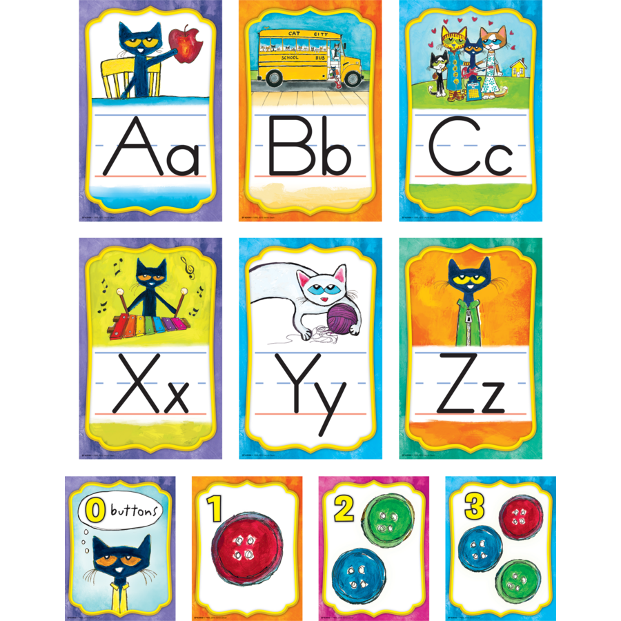 Pete the Cat Alphabet Bulletin Board Set